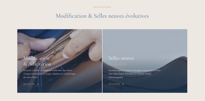 Détail du site Benjamin Mahieu