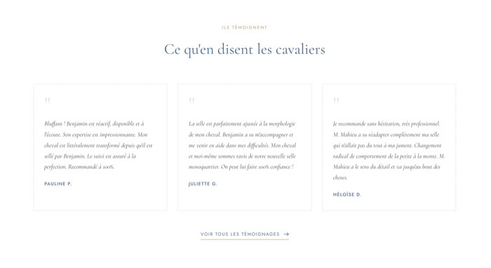 Détail du site Benjamin Mahieu